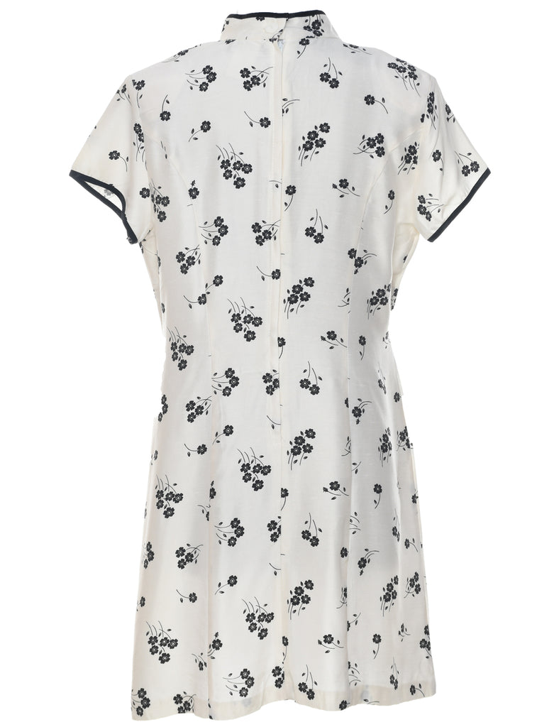 Floral Print Dress - L