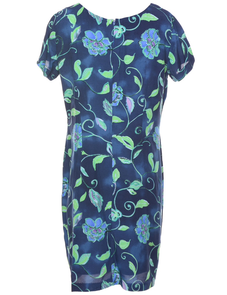 Floral Print Dress - L