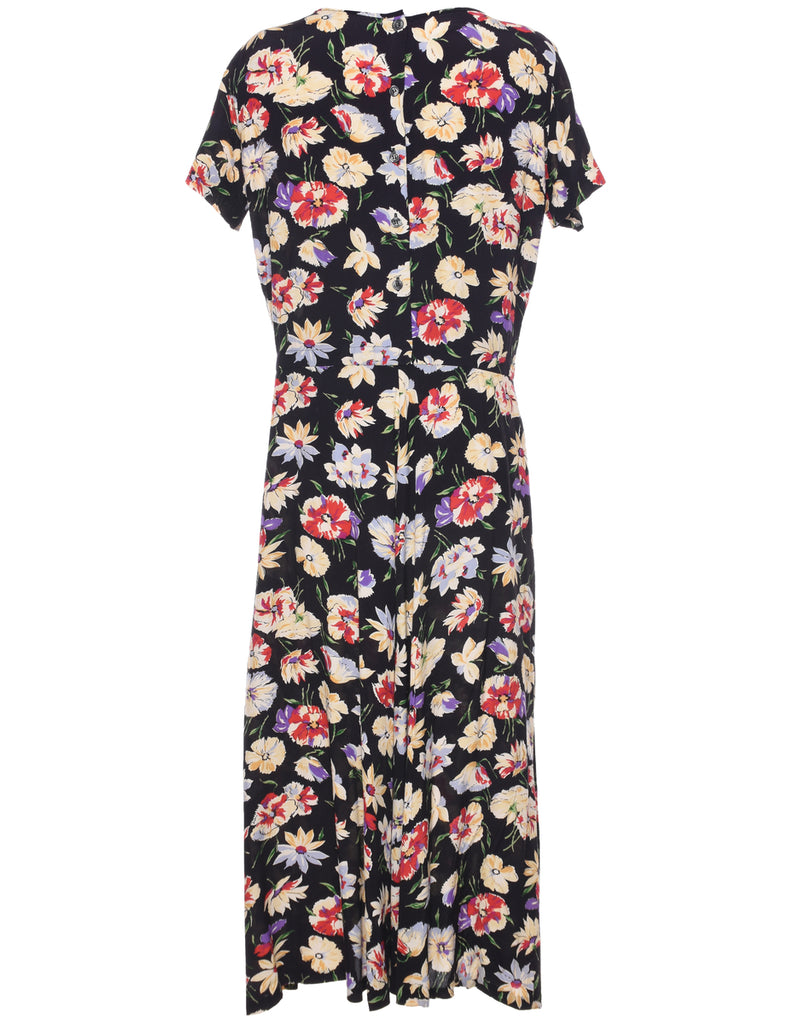 Floral Print Dress - L