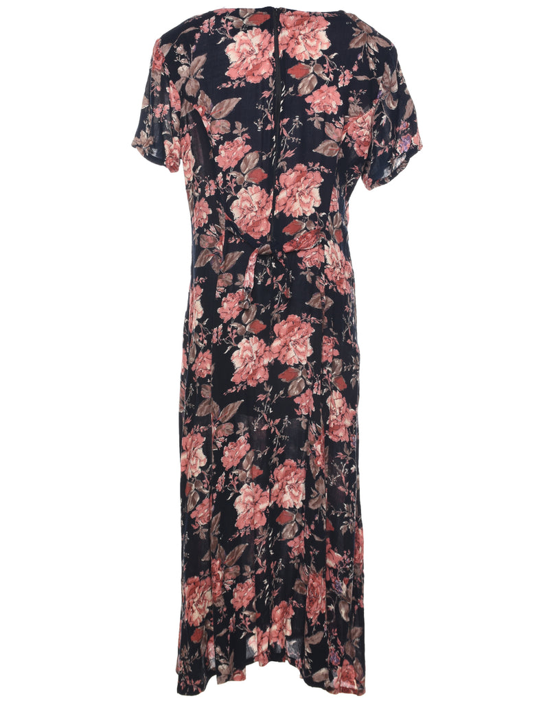 Floral Print Dress - L