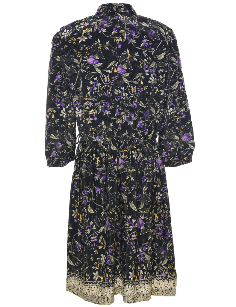 Floral Print Dress - L