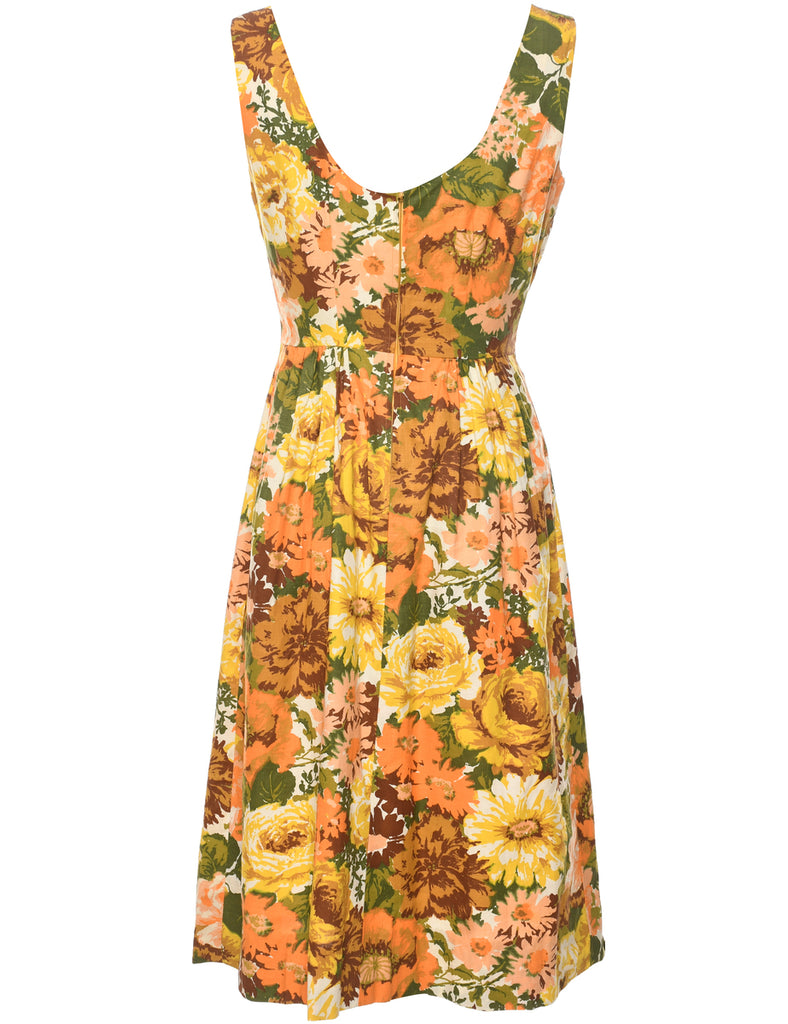 Floral Print Dress - M