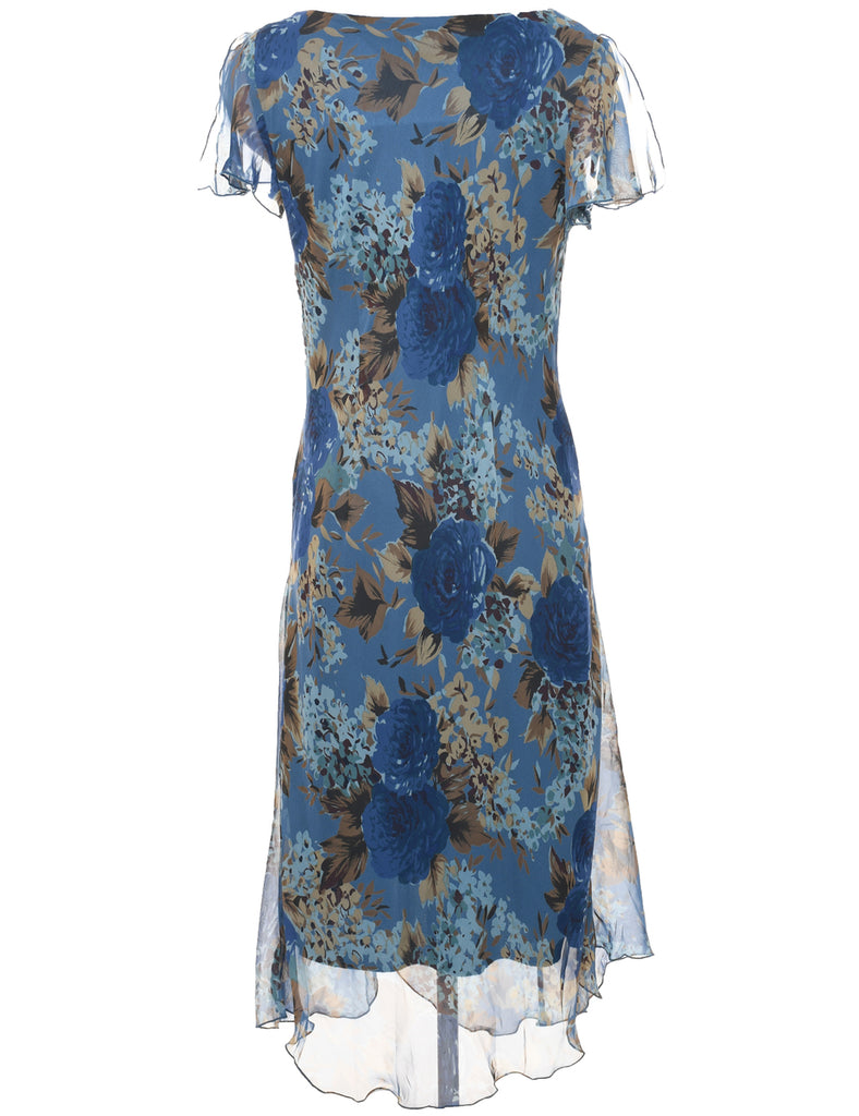 Floral Print Dress - L