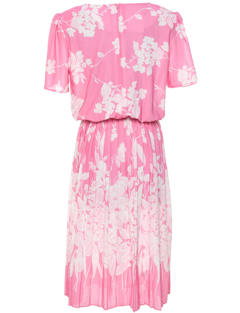 Floral Print Dress - L