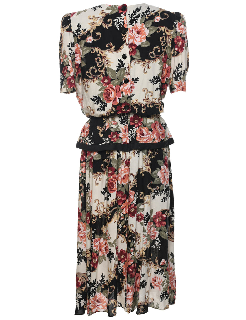 Floral Print Dress - XL