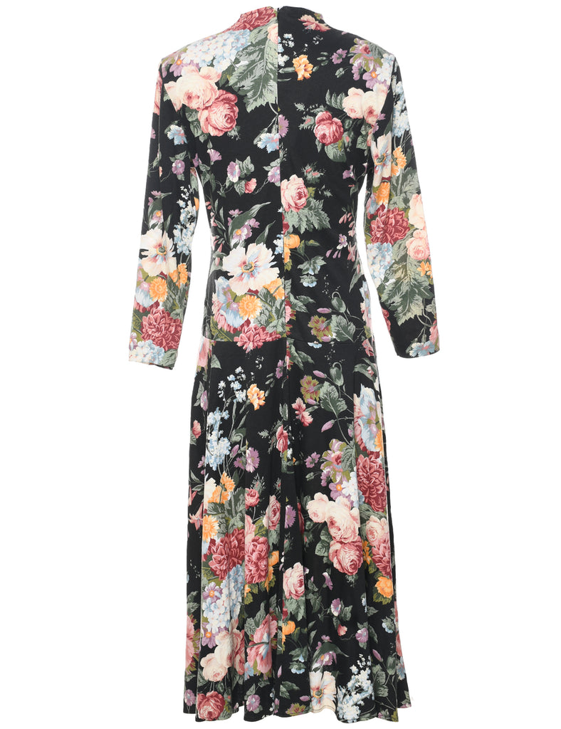 Floral Print Dress - L