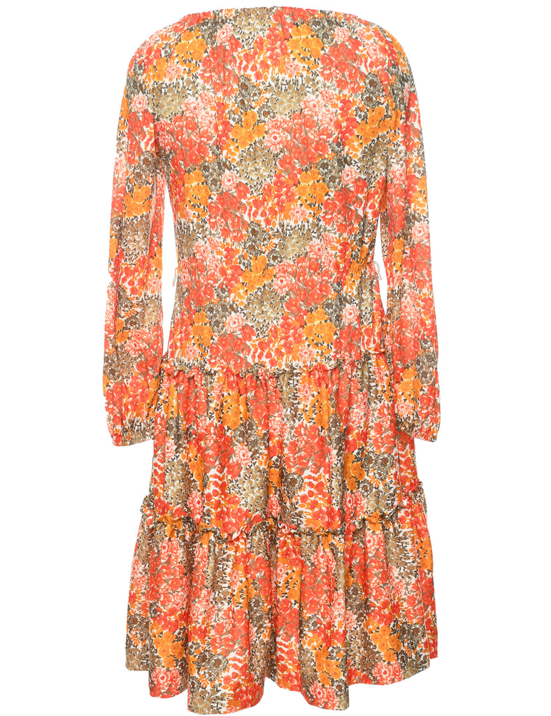 Floral Print Dress - M