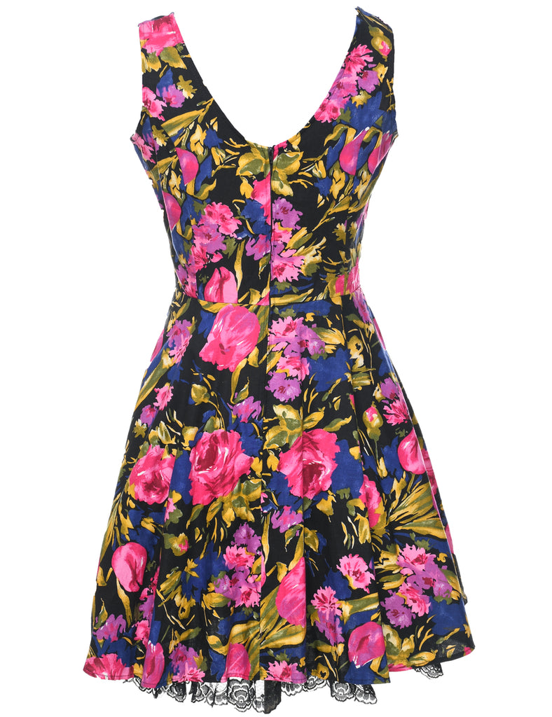 Floral Print Dress - M