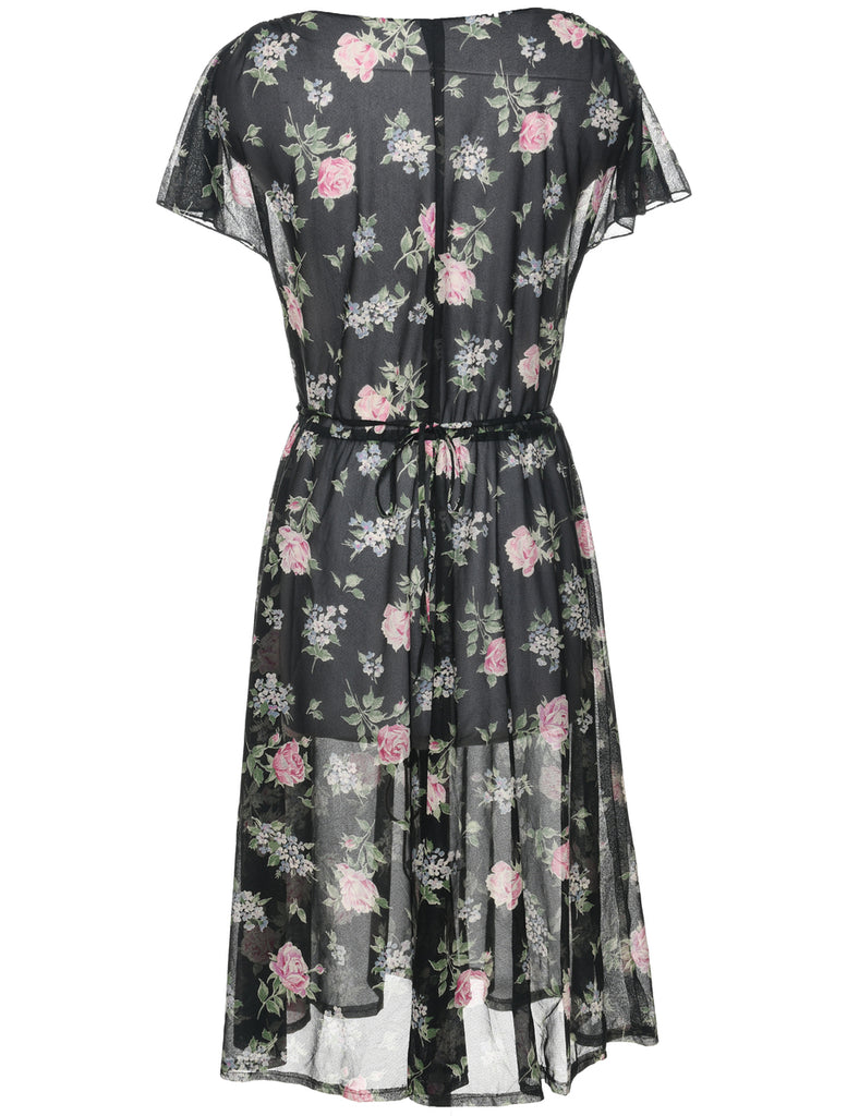 Floral Print Dress - M
