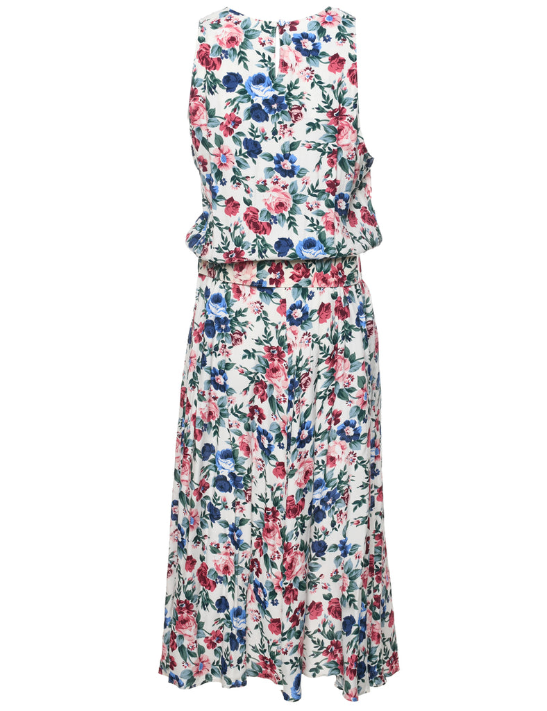 Floral Print Dress - M