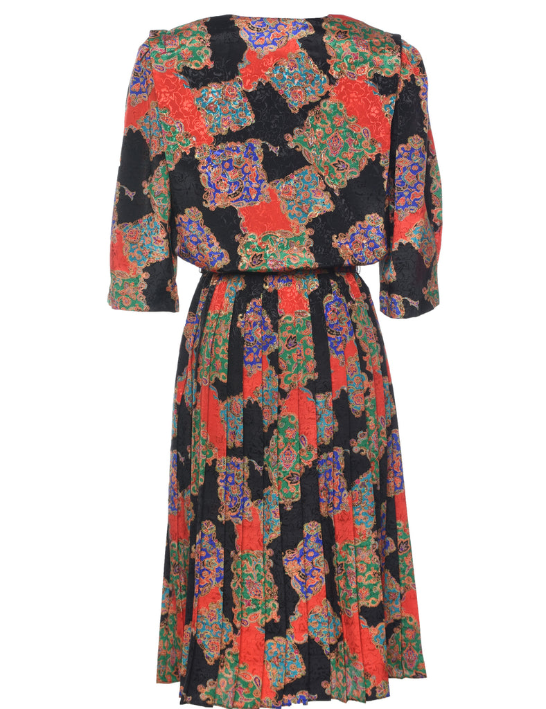 Floral Print Dress - L