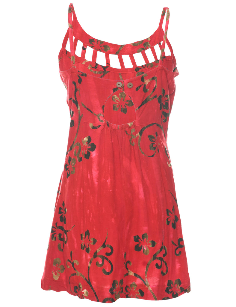 Floral Print Dress - M