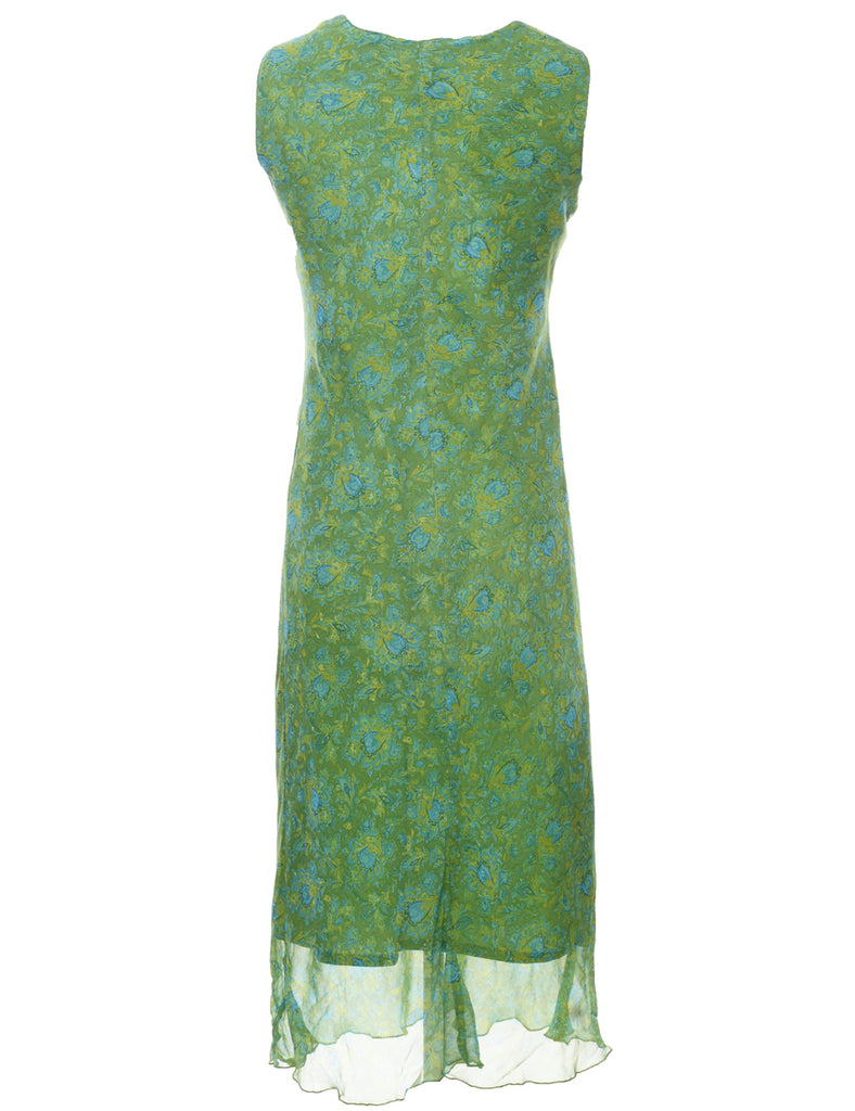 Floral Print Dress - L