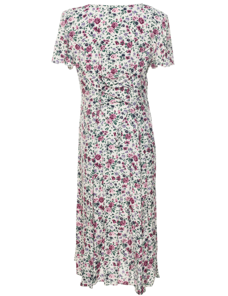 Floral Print Dress - M