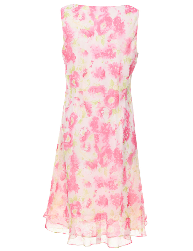 Floral Print Dress - L