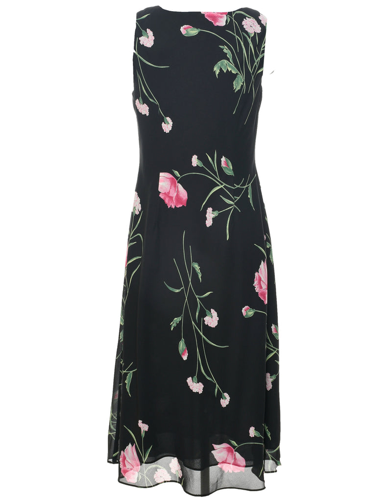 Floral Print Dress - L
