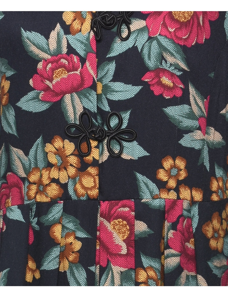 Floral Print Dress - L