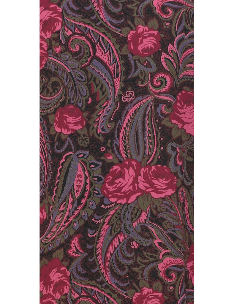 Floral Print Dress - L