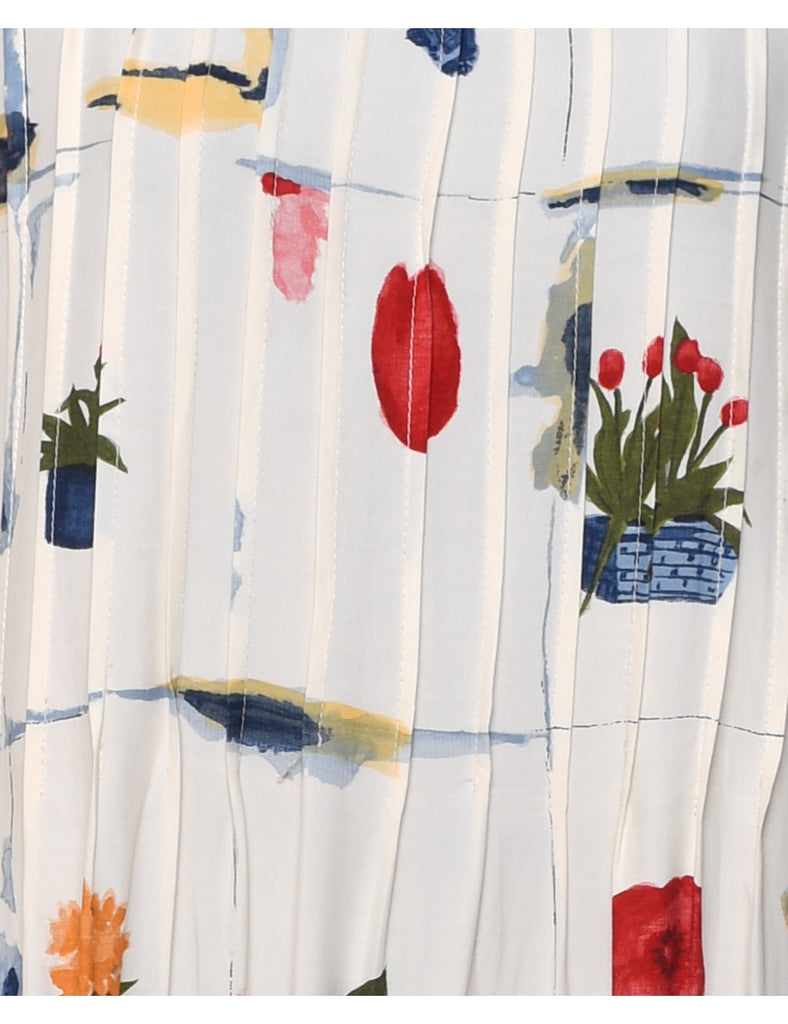 Floral Print Dress - L