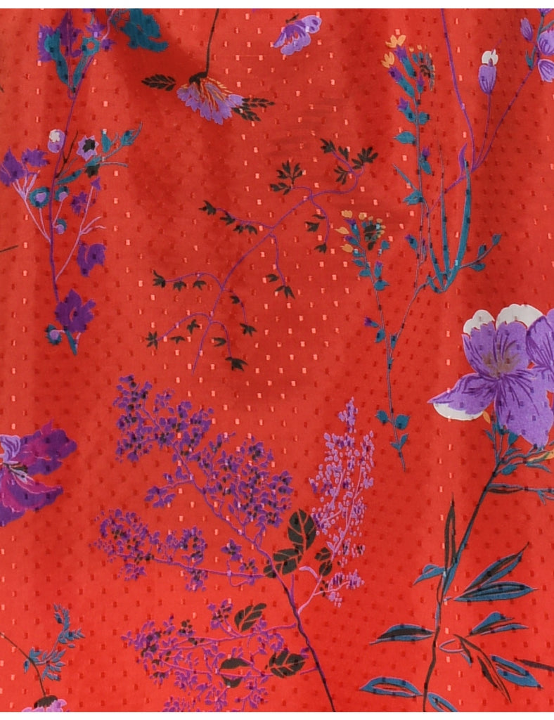 Floral Print Dress - M