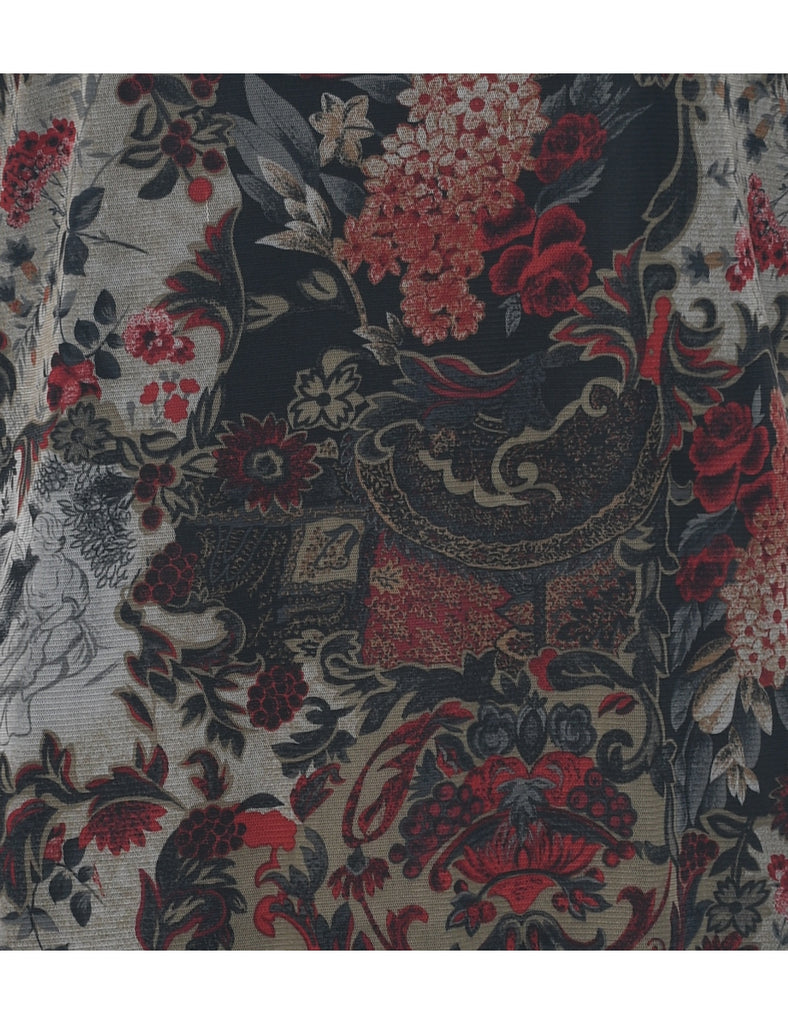 Floral Print Dress - XL