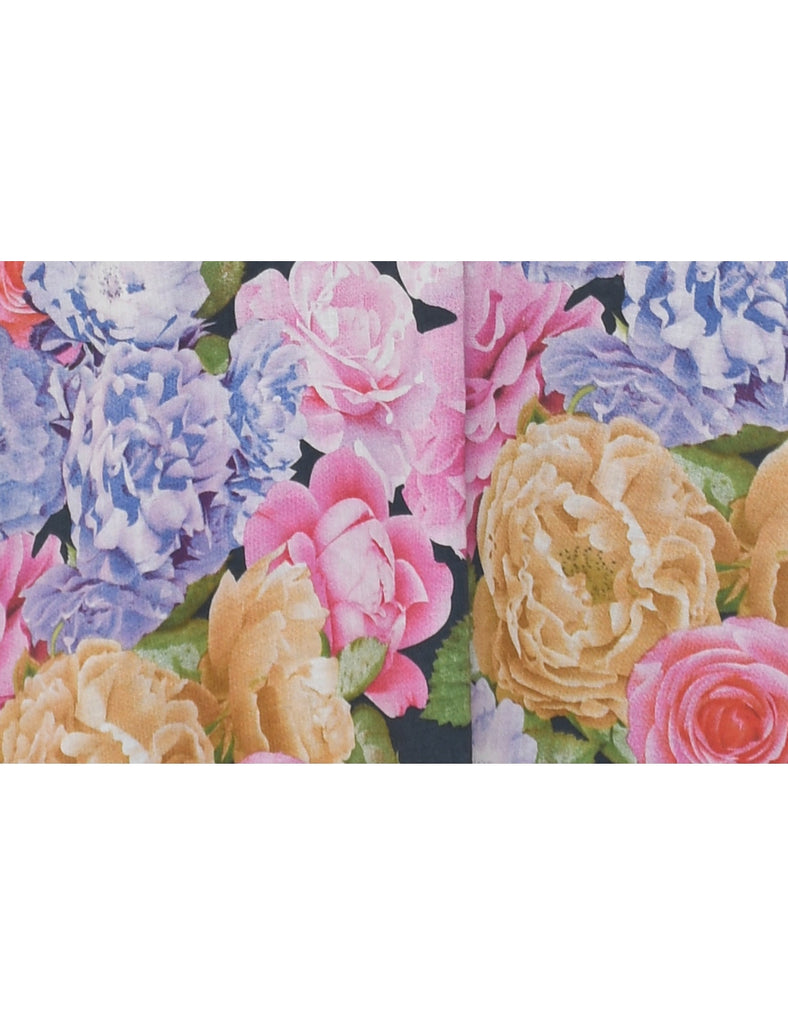 Floral Print Dress - L