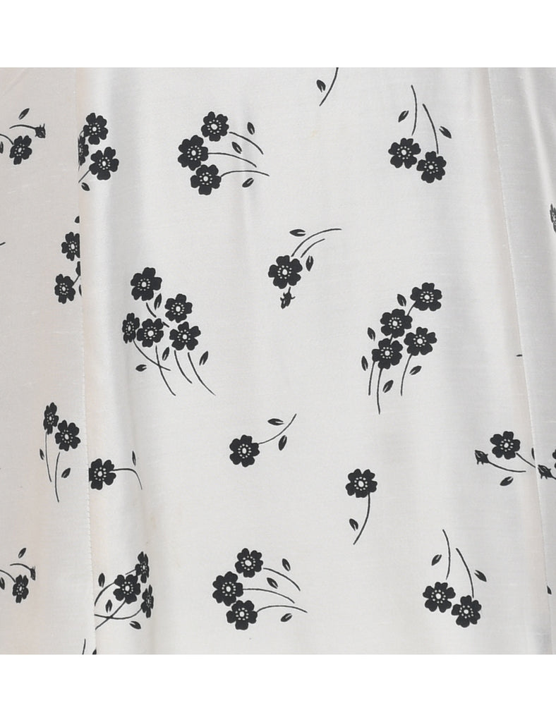 Floral Print Dress - L
