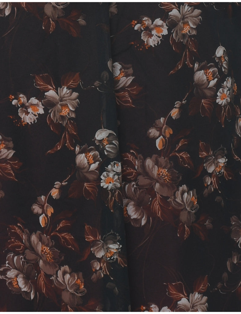 Floral Print Dress - L