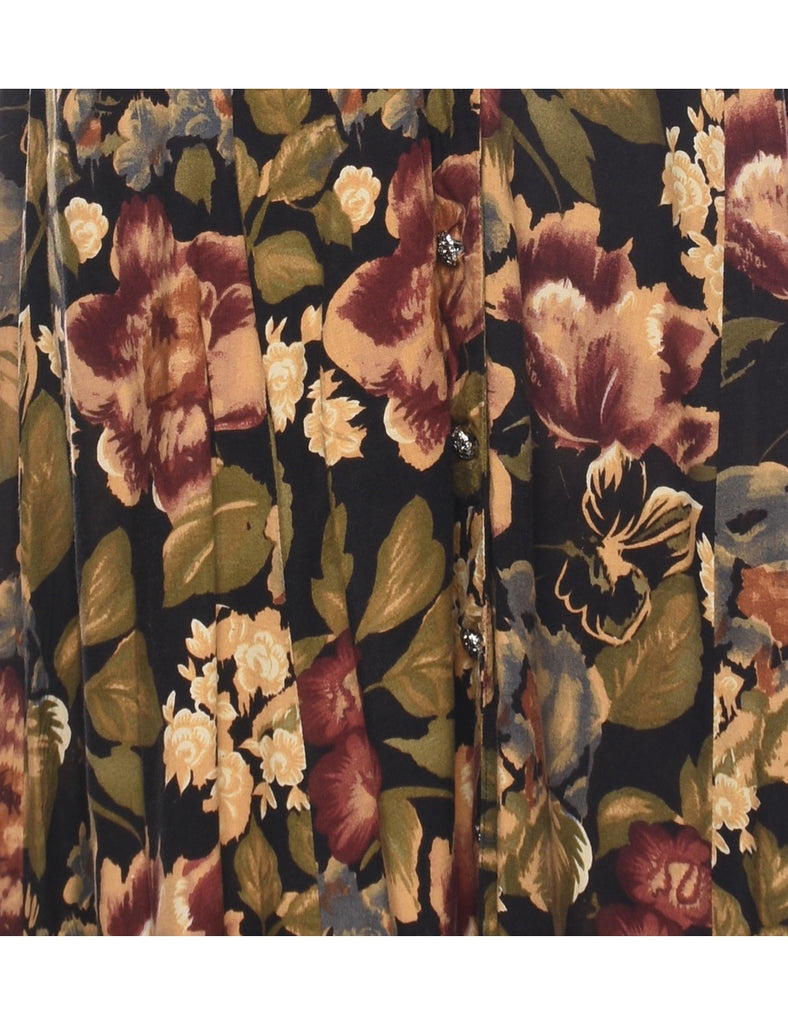Floral Print Dress - M