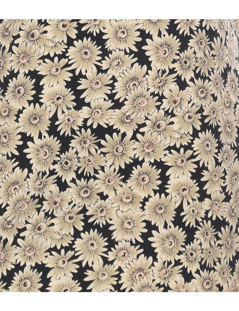 Floral Print Dress - L