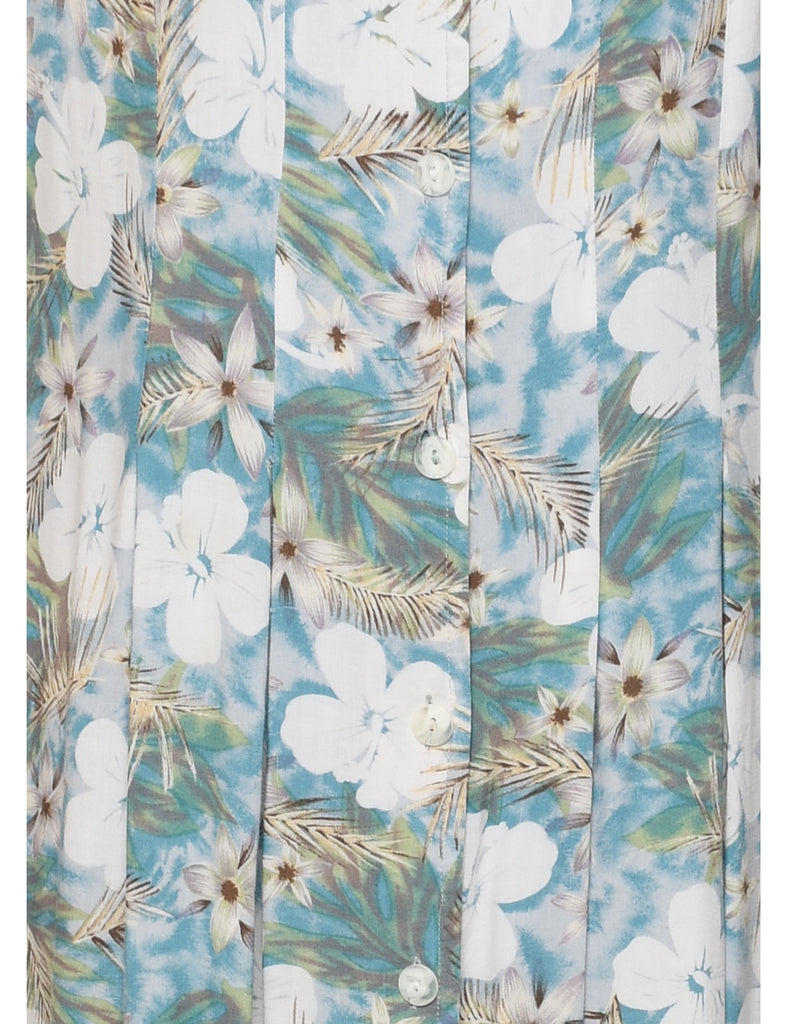 Floral Print Dress - L
