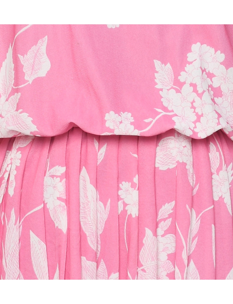 Floral Print Dress - L