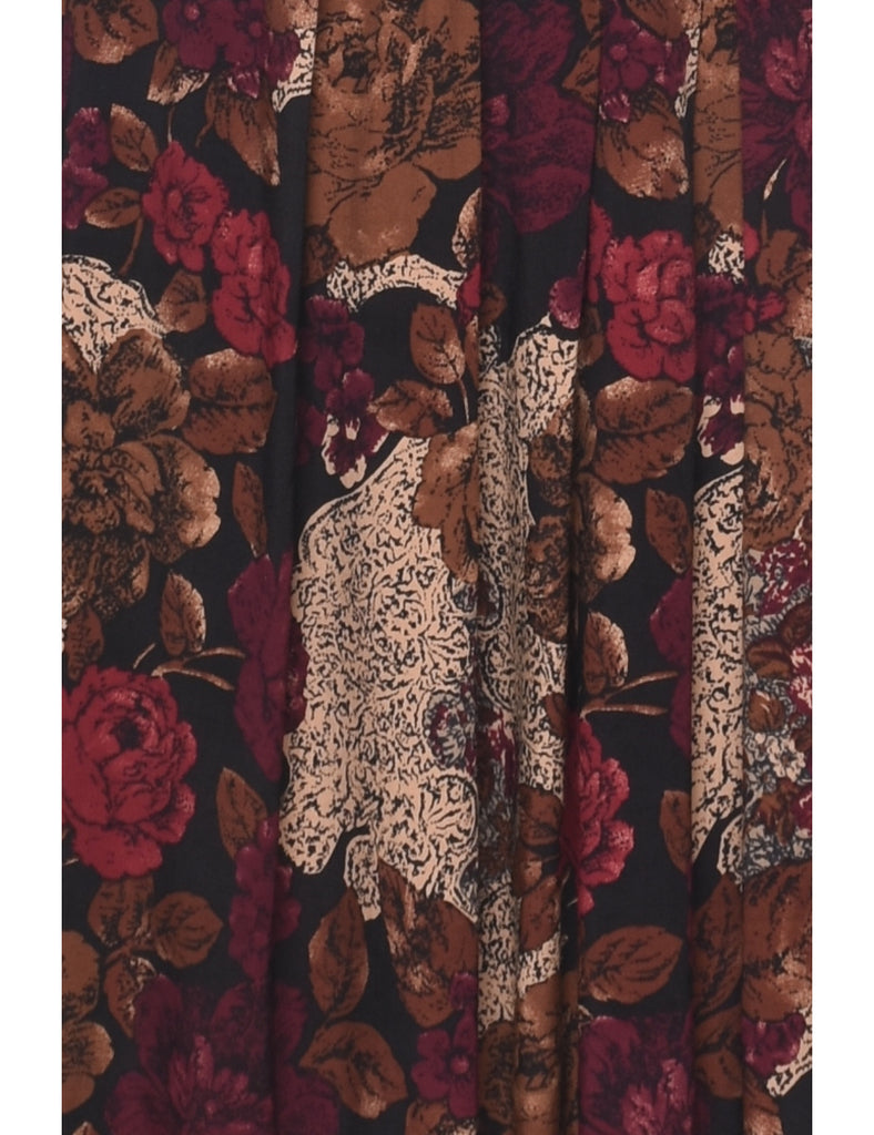 Floral Print Dress - L