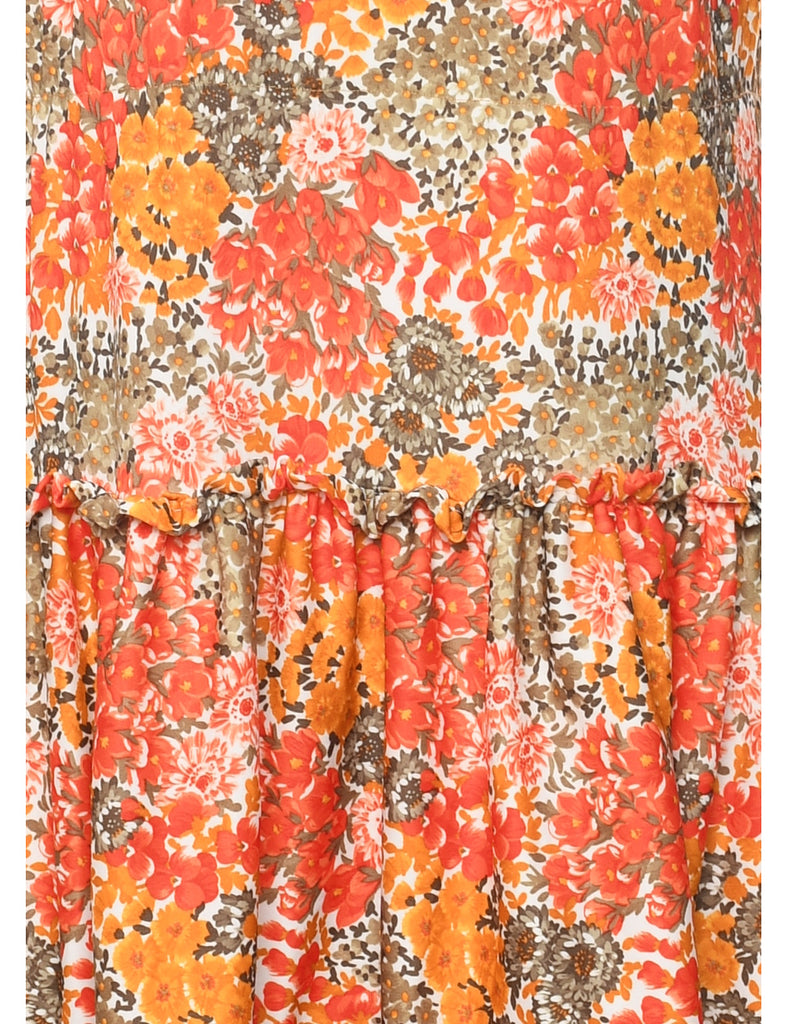 Floral Print Dress - M