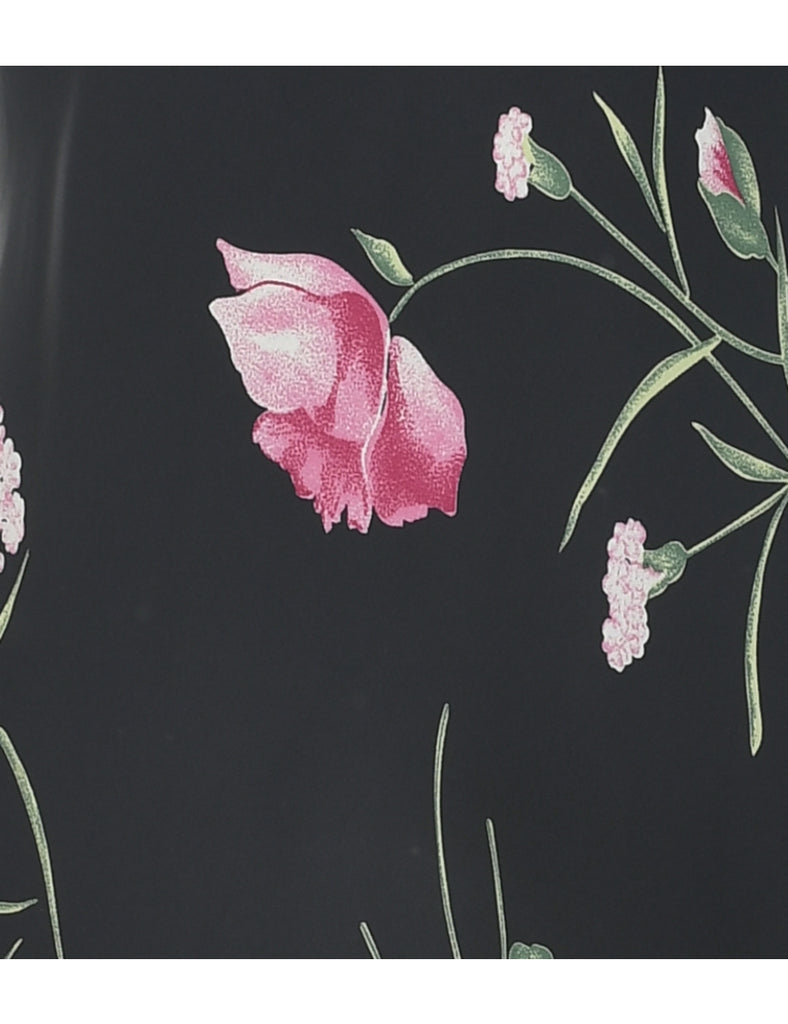 Floral Print Dress - L