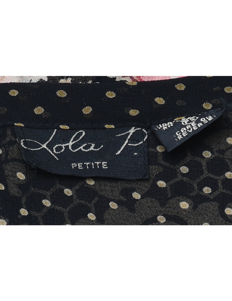 Floral Print Dress - L