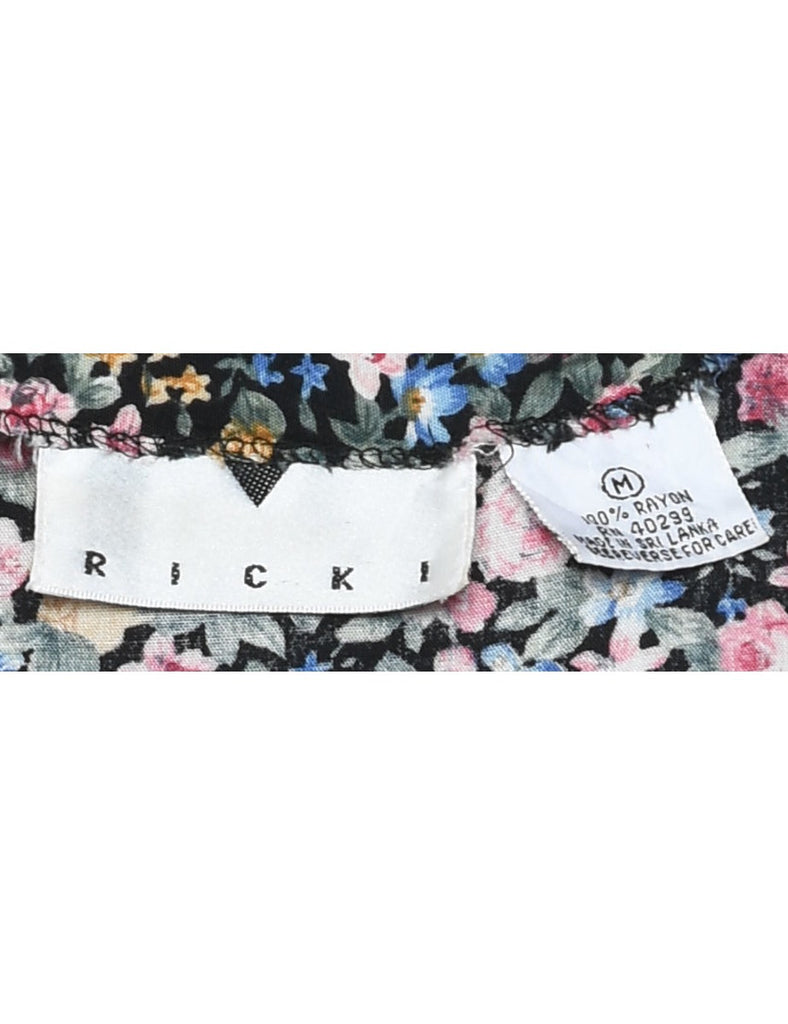 Floral Print Dress - M