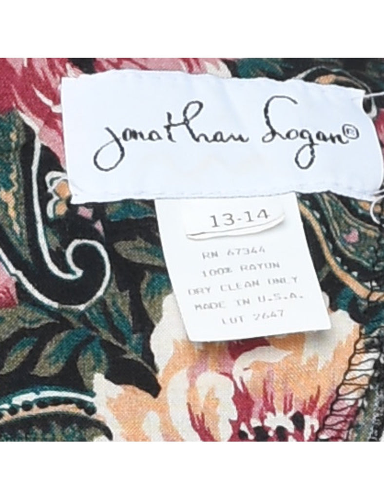 Floral Print Dress - XL