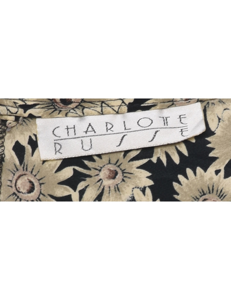 Floral Print Dress - L
