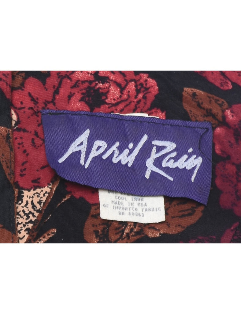 Floral Print Dress - L