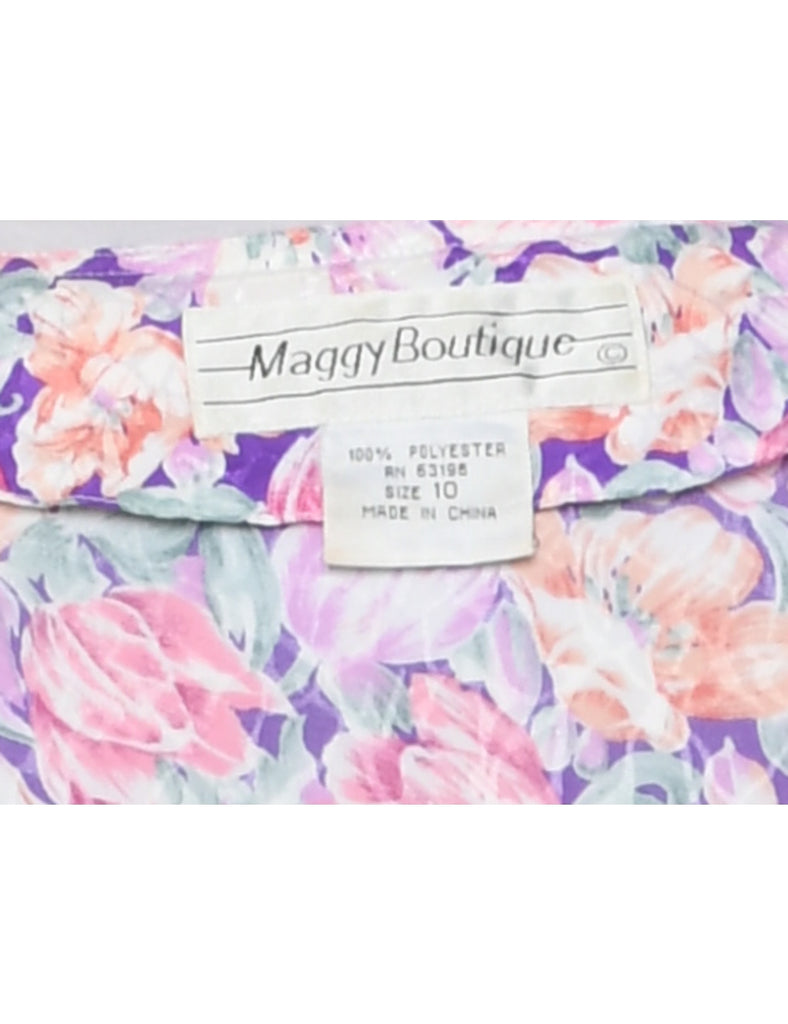 Floral Print Dress - M