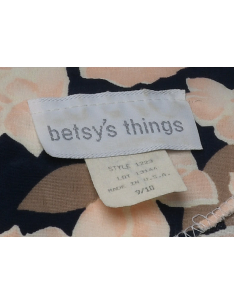 Floral Print Dress - M