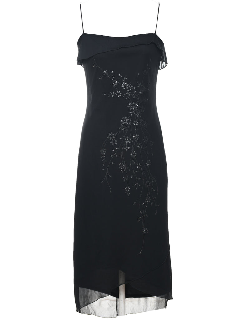 Floral Print Evening Dress - M