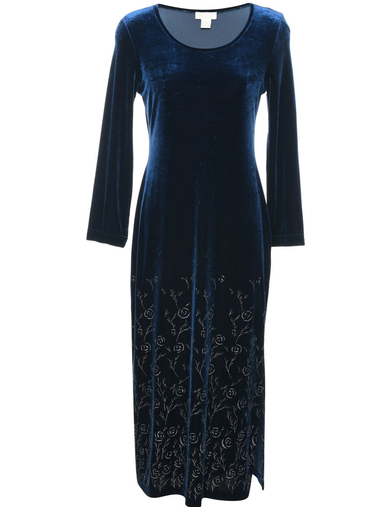 Floral Print Evening Dress - S