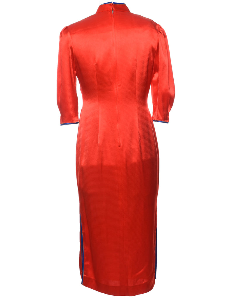 Floral Print Evening Dress - M