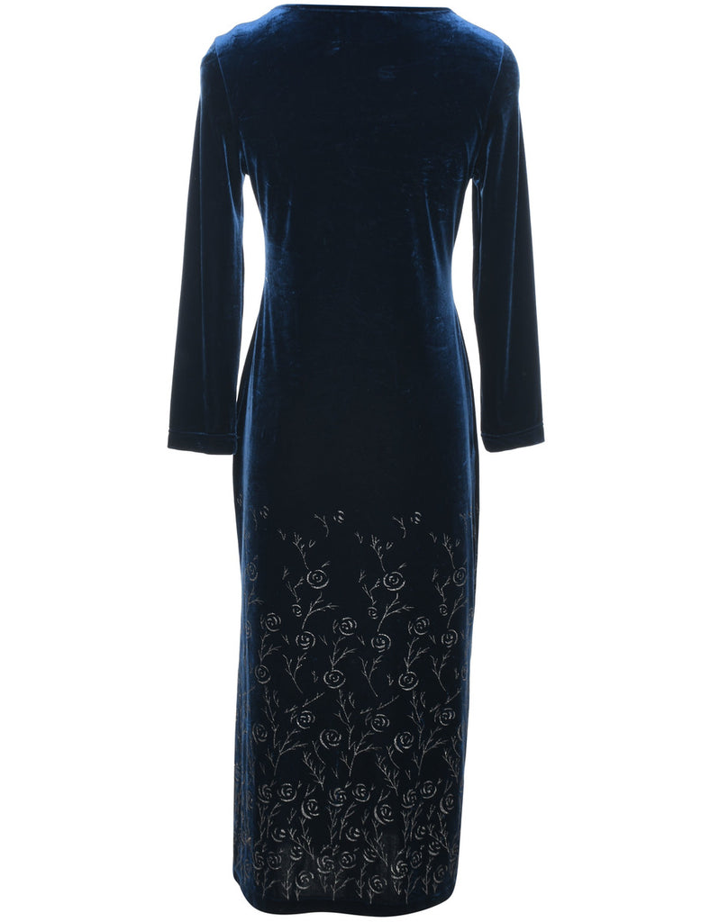 Floral Print Evening Dress - S