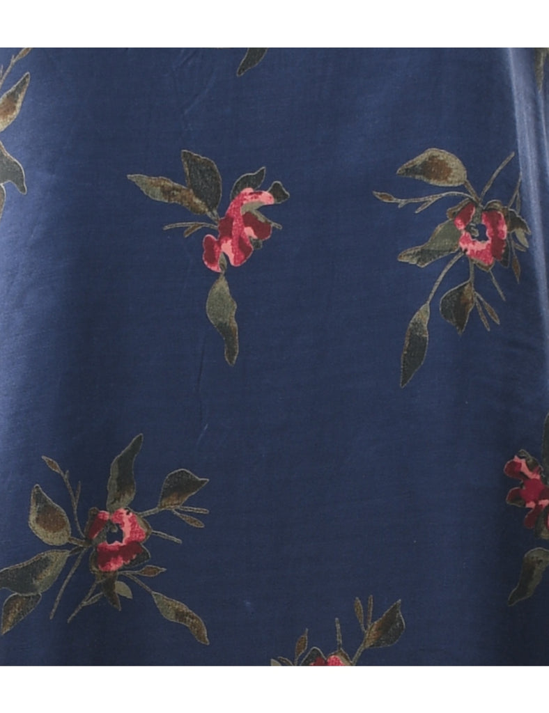 Floral Print Evening Dress - XS