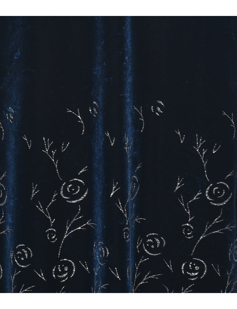 Floral Print Evening Dress - S
