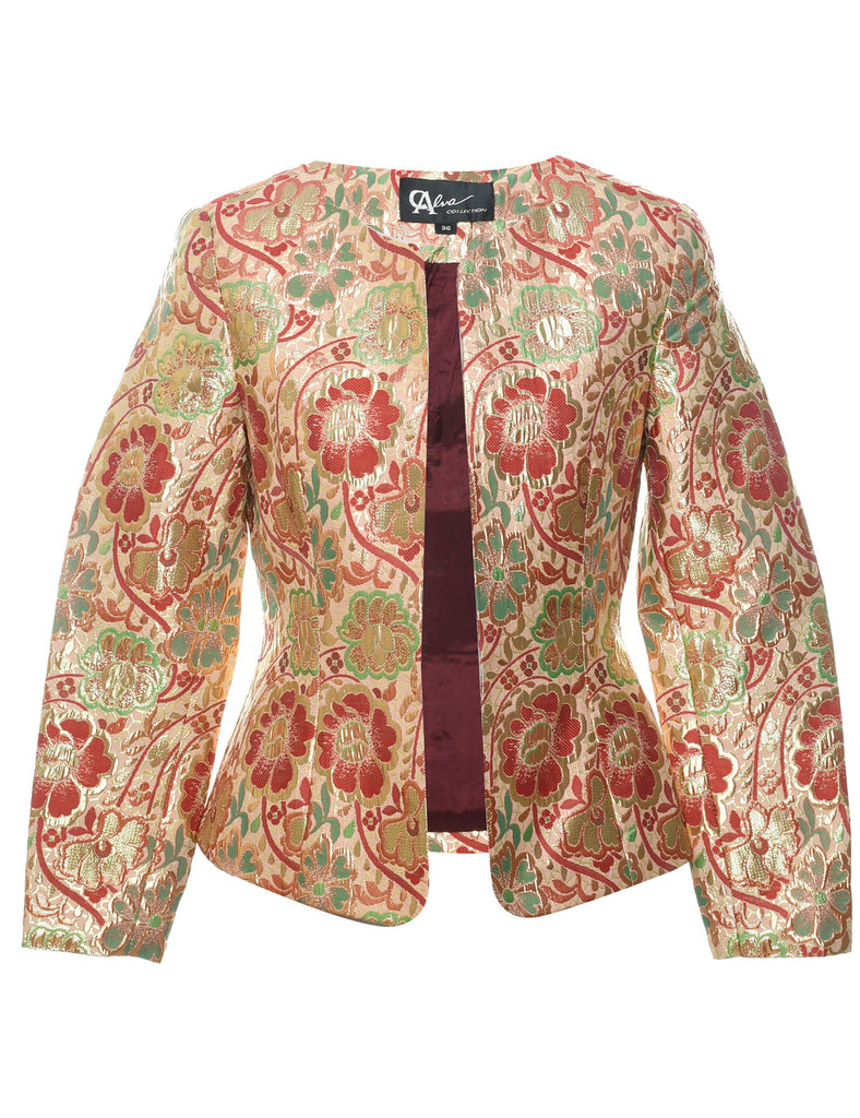 Floral Print Evening Jacket - XS