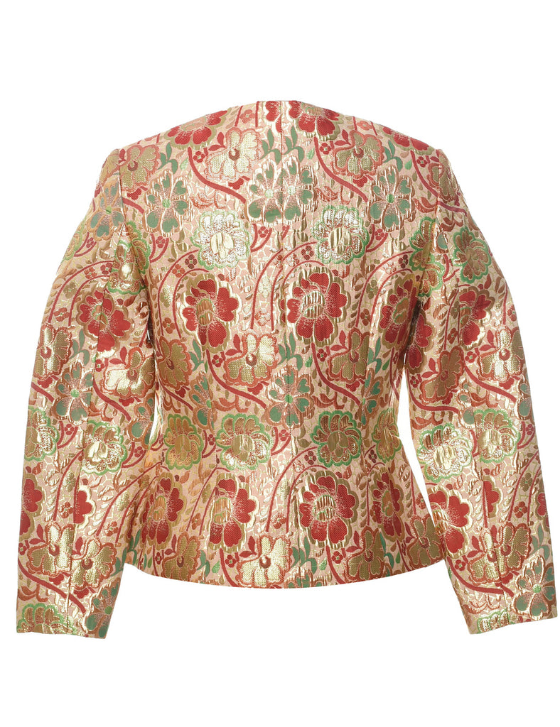 Floral Print Evening Jacket - XS